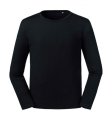 Heren T-shirt Lange mouw organisch Russell R-100M-0 Black